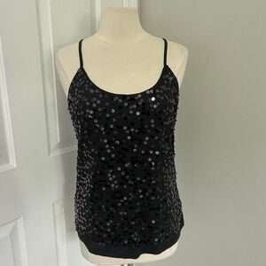 Y2K BLACK OLD‎ NAVY SEQUIN TANK TOP